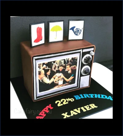 Vintage TV Cake (choose your image)